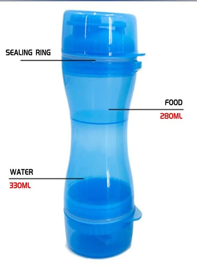 Vroxy 2-in-1 Dog & Cat Water Bottle and Food Cup - Portable Pet Snack Dispenser, Leakproof Travel Bowl, BPA-Free, Perfect for Outdoor Feeding, Hiking, Walking, and Trips(1Pcs) - Image 4